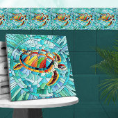 Schildpad Kleurrijke mozaïek kunst Tegeltje