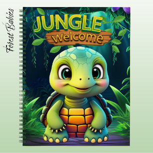 Schildpad Knuffel Doosschildpad Jungle Welkom Dier Notitieboek