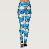 Schildpad Kunst Leggings (Achterkant)