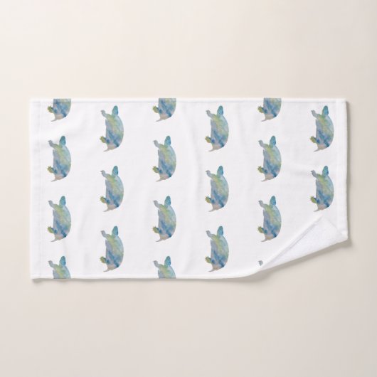 Schildpad Kust Strand Badhanddoek Set Bad Handdoek (Handdoek)
