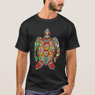 Schildpad Landschildpad Artistiek Zeedier T-shirt