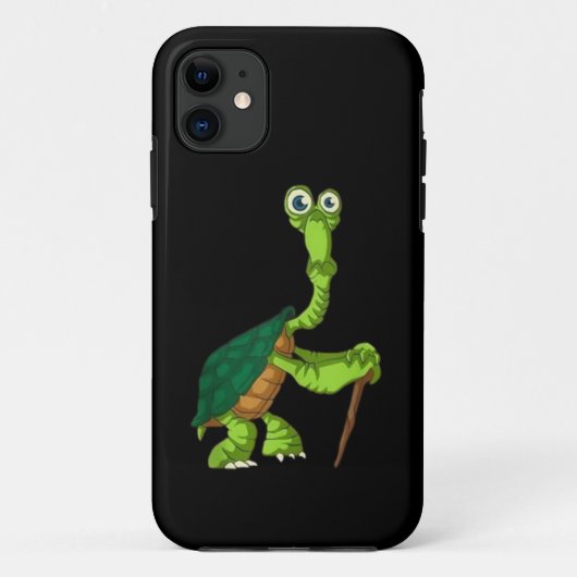 Schildpad Landschildpad Gepensioneerd Grappig Staa Case-Mate iPhone Case (Achterkant)