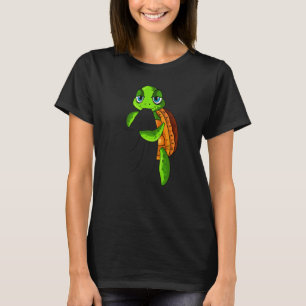 Schildpad Landschildpad Zeedier Vrouwen Meisjes Ki T-shirt