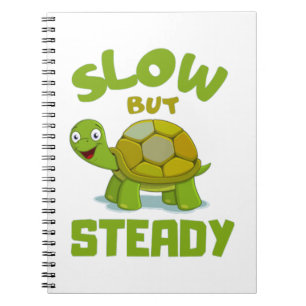 Schildpad langzaam maar stabiel Notitieboek