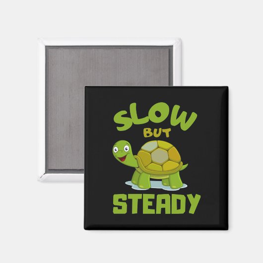 schildpad langzaam maar zeker magneet (Voorkant / Achterkant)