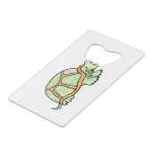 Schildpad langzamer creditkaart flessenopener (Achterkant Gekanteld)