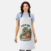 Schildpad Leeuw Grappig Schort (Gedragen)