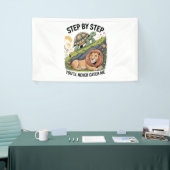 Schildpad Leeuw Grappig Spandoek (Beurs)