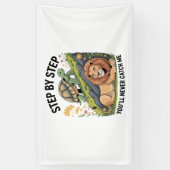 Schildpad Leeuw Grappig Spandoek (Verticaal)