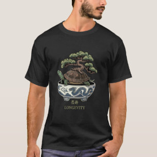 Schildpad Levensduur Japanse Mythologie Draak Bons T-shirt
