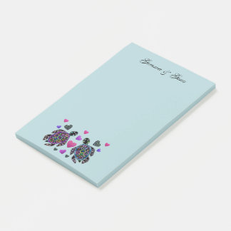 Schildpad Liefde Aangepaste Namen Post-it® Notes