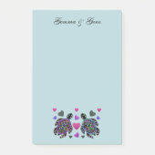 Schildpad Liefde Aangepaste Namen Post-it® Notes (Voorkant)