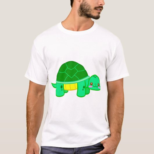 Schildpad Liefde Knuffel Dier T-shirt (Voorkant)