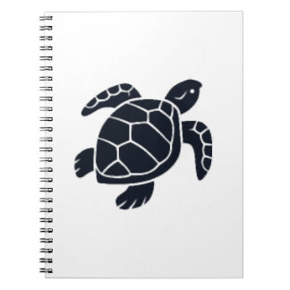 Schildpad Logo Embleem Rood-Oor Schijdschildpad Ko Notitieboek