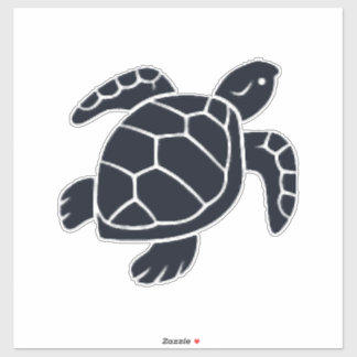 Schildpad Logo Embleem Rood-Oor Schildpad Kopie Sticker