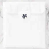 Schildpad Logo Embleem Roodoren Slider Tortoise Hart Sticker (Tas)