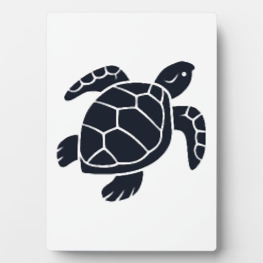 Schildpad Logo Embleem Roodwangschildpad Fotoplaat (voorkant)