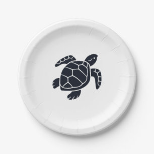 Schildpad Logo Embleem Roodwangschildpad Tortoise  Papieren Bordje