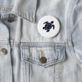 Schildpad Logo Embleem Roodwangschildpad Tortoise  Ronde Button 5,7 Cm (In situ)