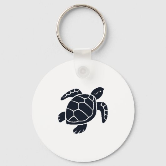Schildpad Logo Embleem Roodwangschildpad Tortoise Sleutelhanger (Voorkant)