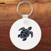 Schildpad Logo Embleem Roodwangschildpad Tortoise Sleutelhanger (Voorkant)
