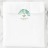 schildpad logo klassieke ronde sticker (Tas)