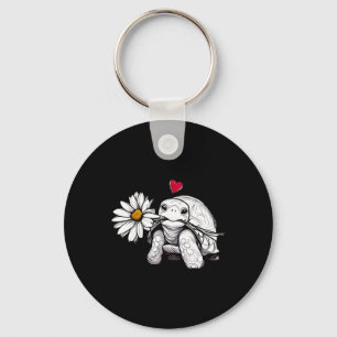 Schildpad Love Flower Daisy Natuur Wildflowers Ani Sleutelhanger