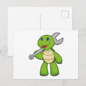 Schildpad Mechanische Sleutel Briefkaart (Voorkant / Achterkant)