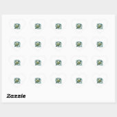 Schildpad met Baby Hart Sticker (Vel)