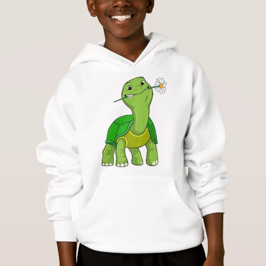 Schildpad met Bloem Daisy (Voorkant)