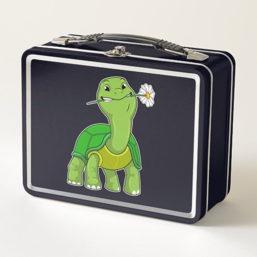 Schildpad met Bloem Madeliefje (Voorkant)