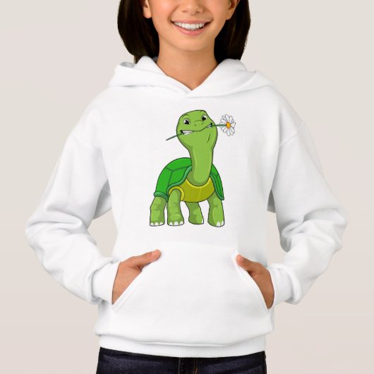 Schildpad met Bloem Madeliefje (Voorkant)