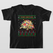 Schildpad met de kerstbeker kerstkerstkerstkerstke t-shirt (Laagn)