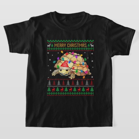 Schildpad met de kerstbeker kerstkerstkerstkerstke t-shirt (Laagn)