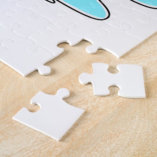 Schildpad met Drink in water Legpuzzel (Zijkant)