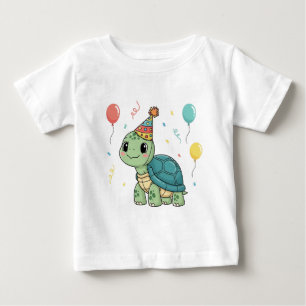 Schildpad met feestmuts