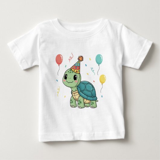 Schildpad met feestmuts (Voorkant)