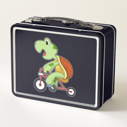 Schildpad met fiets (Achterkant)