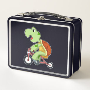 Schildpad met fiets