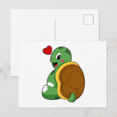 Schildpad met Hart Briefkaart (Voorkant / Achterkant)
