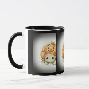 Schildpad met Jack-O'-Lantern Schelp Mok