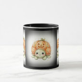 Schildpad met Jack-O'-Lantern-schild Mok (Midden)
