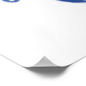 Schildpad met koralen in Ocean Paper Art Illustrat Poster (Hoek)