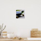 Schildpad met metalen schild Concept Art Poster (Keuken)