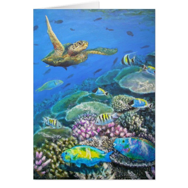 schildpad met parrotvis (Voorkant)