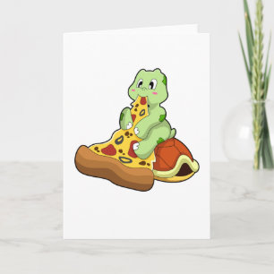Schildpad met Pizza Kaart