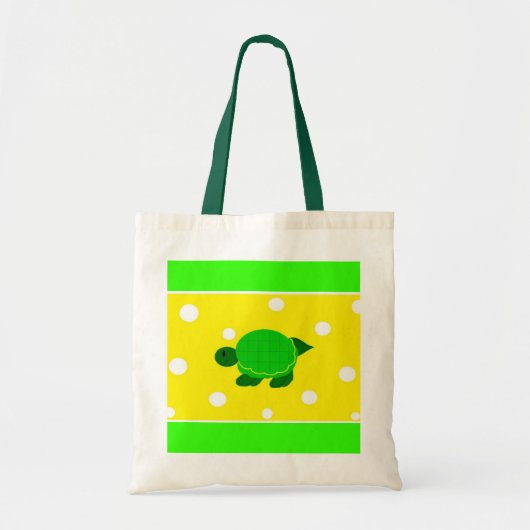 Schildpad met Polka Dots Tote Bag (Voorkant)