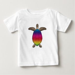 Schildpad met regenboogkleuren