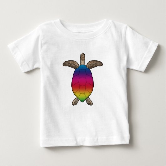 Schildpad met regenboogkleuren (Voorkant)