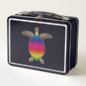Schildpad met regenboogkleuren (Voorkant)